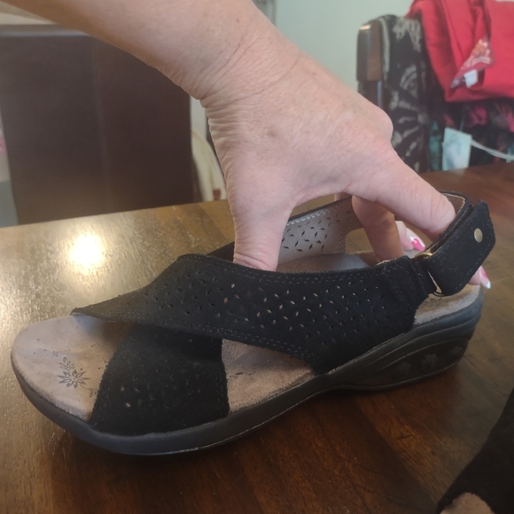 NWT Therafit Footwear black walking sandals - size 8 - Picture 3 of 9